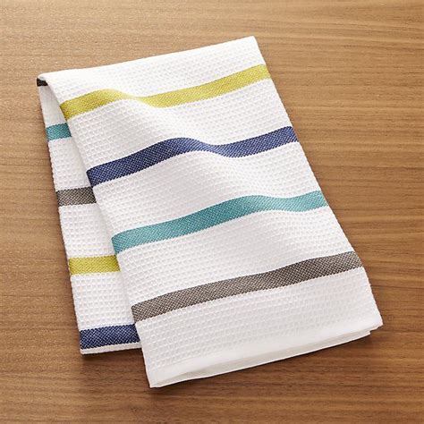 Coastal Stripe Dish Towel Crate And Barrel Dish Towels Towel