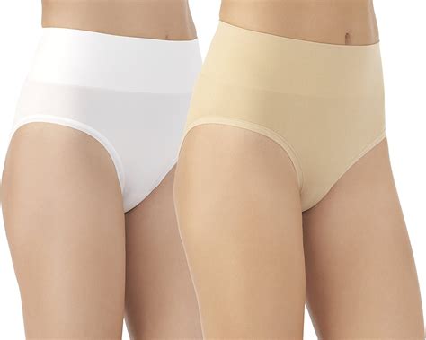 Vassarette Bragas De Corte Alto Para Mujer Blanco Latte