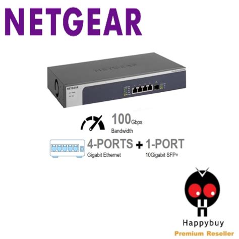 NETGEAR 5 Port 10G Multi Gigabit Ethernet Unmanaged Switch XS505M