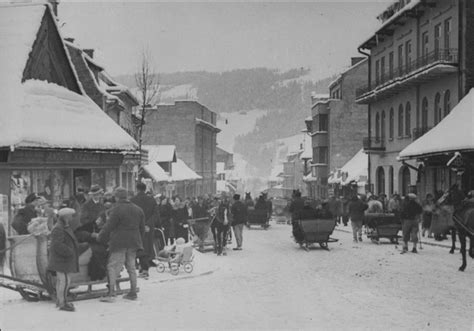 Zakopane zima na Krupówkach sto lat temu ARCHIWALNE ZDJĘCIA ESKA pl