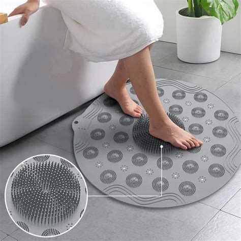 Unbrand Gray Bathroom Shower Mat Mat Size 55 X 55cm At Rs 100piece