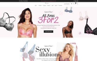 Boom Lingerie Store And Fashion Boutique WooCommerce Theme