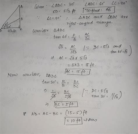 Solved 10 07 04 MC Two Ropes AD And BD Are Tied To A Peg Algebra