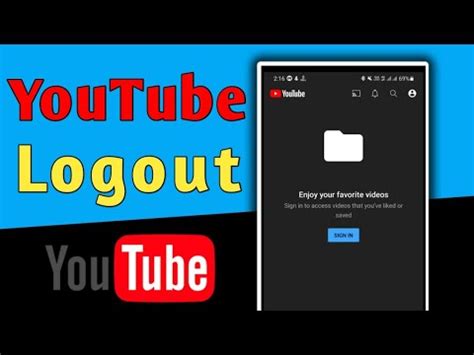 How To Logout Youtube Account On Mobile Device 2022 Sign Out From