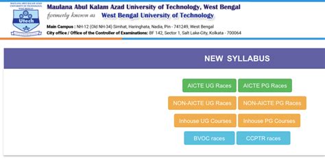 MAKAUT Syllabus 2025 Download PDF - All Semester