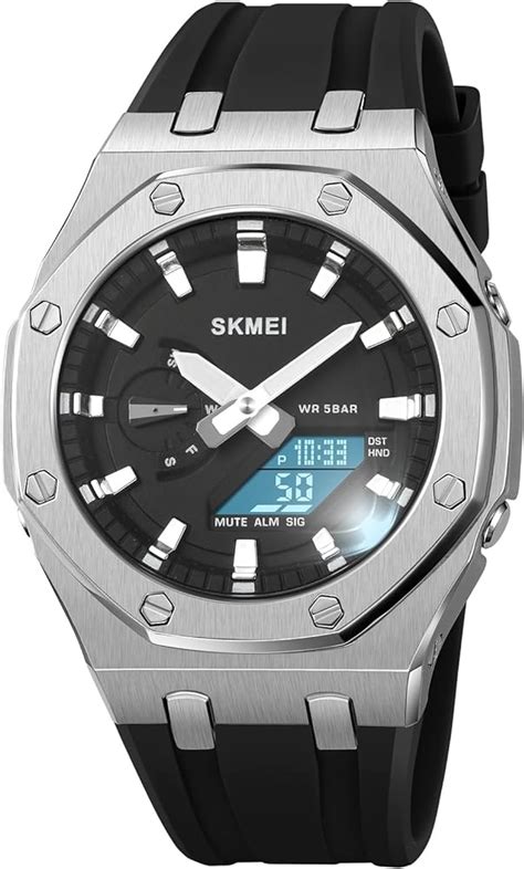 Skmei Men S Dual Display With Luminous M Waterproof Anagloue Digital