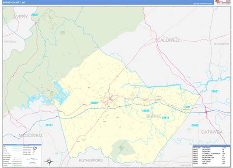 map books  burke county north carolina marketmapscom