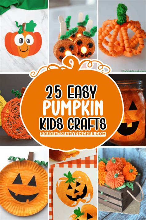 25 Fun And Easy Pumpkin Crafts For Kids Prudent Penny Pincher