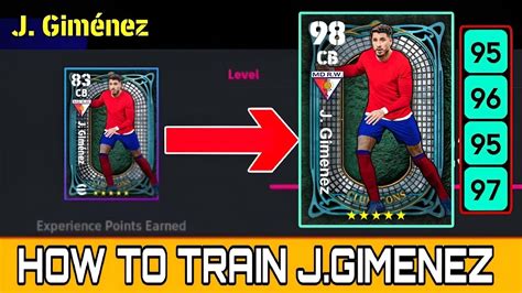 Train Max Level Up J Gimenez Boost Club Icons Efootball