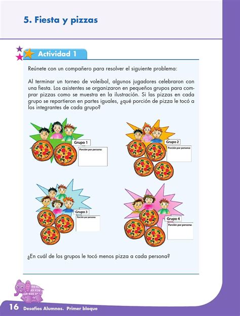 Desafios matematicos alumnos 4º cuarto grado primaria Desafio