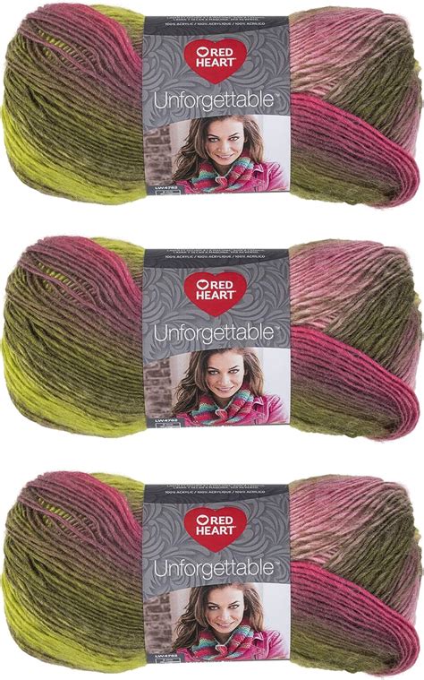 Red Heart Boutique Unforgettable Sugarcane Yarn 3 Pack Of 100g 3 5oz Acrylic 4