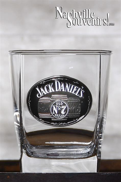 Jack Daniels DOF Glass With Medallion Dof Glass Jack Daniels Daniels