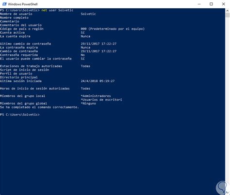 VER USUARIOS Windows 10 Solvetic