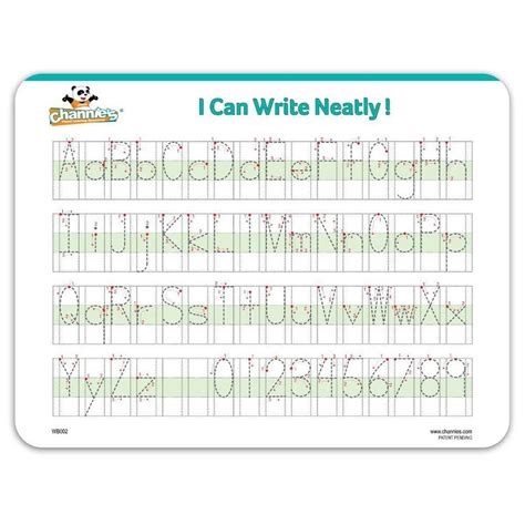 Neat alphabet numbers hard white board channie s – Artofit