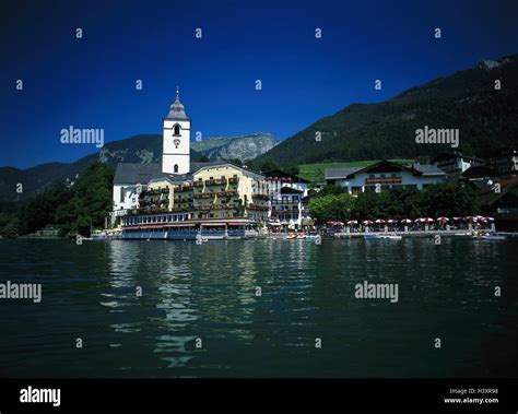 Sterreich Salzkammergut Wolfgangsee St Wolfgang Lokale Ansicht