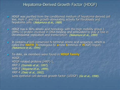 Ppt Upregulation Of Hepatoma Derived Growth Factor Is Involved In