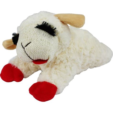 Multipet Lamb Chop Squeaky Plush Dog Toy Regular