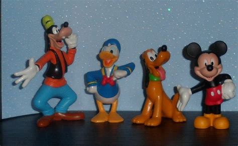 Mickey Mouse Goofy Donald Duck Pluto Cute Disney Figures Loose