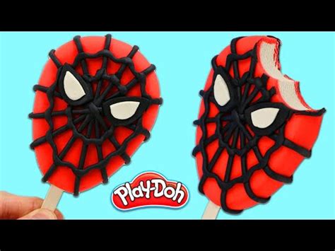 How To Make A Marvel Spider Man Play Doh Lollipop And Imagine Ink Magic