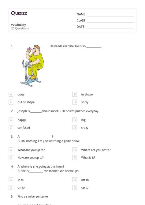 50 Vocabulary Worksheets On Quizizz Free And Printable