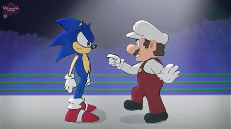 Mario Vs Sonic Cartoon Beatbox Battle Hd Wallpaper Pxfuel