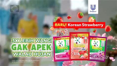 Iklan Rinso Cair Korean Strawberry Gak Apek Walau Dijemur Saat Hujan