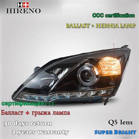 Hireno Headlamp For Honda Crv Cr V Headlight Assembly Led Drl