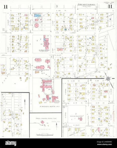 Carroll iowa map hi-res stock photography and images - Alamy