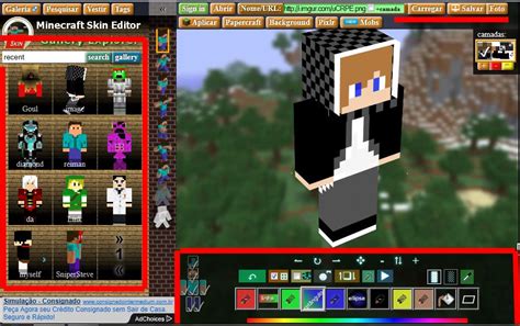 Loucos Por Jogos Como Criar Uma Skin Para Minecraft