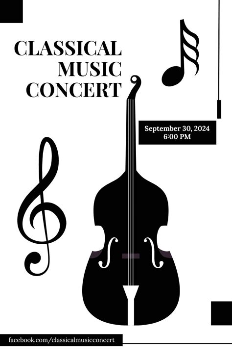 Classical Music Concert Poster Template Illustrator Apple Pages Psd