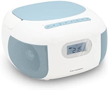 Metronic Lecteur CD Radio Portable Bluetooth Céleste MP3 avec Port USB