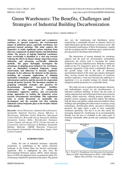 PDF Green Warehouses The Benefits Challenges And Strategies Of