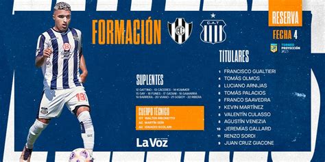 Reserva Central C Rdoba Talleres Equipo Confirmado Club Atl Tico