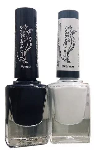 Sello De Doble Esmalte Blanco Y Negro La Femme MercadoLibre