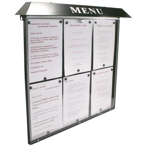 Vitrine Porte Menu Grand Format Commandez Sur Techni Contact