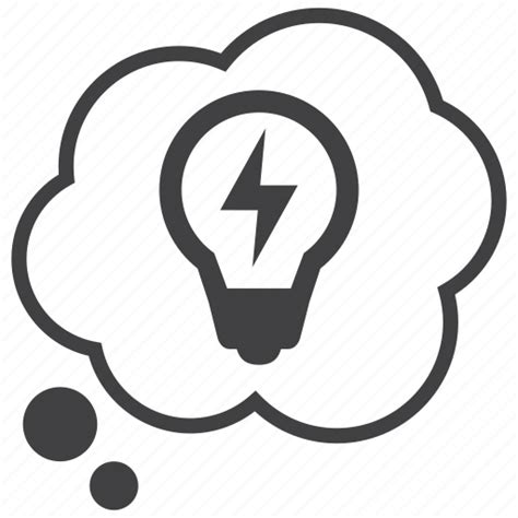 Bubble Bulb Idea Light Thinking Thought Thoughts Icon