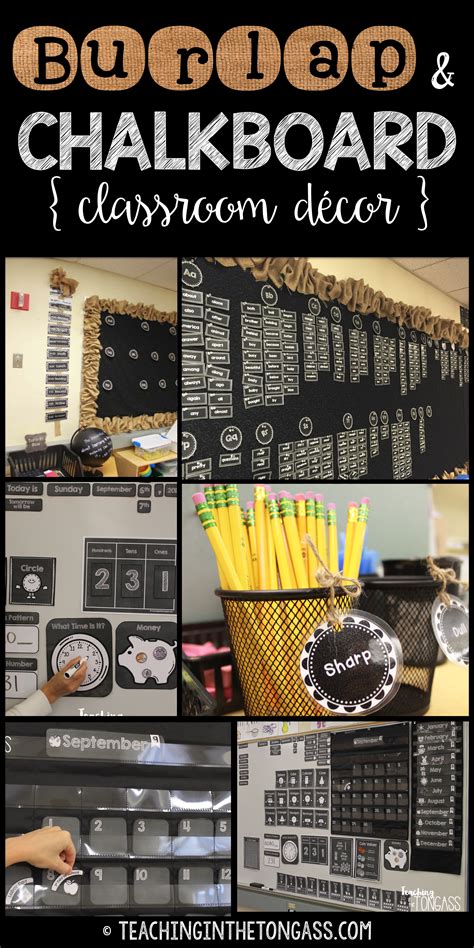 Burlap Chalkboard Classroom Decor Teaching In The Tongass