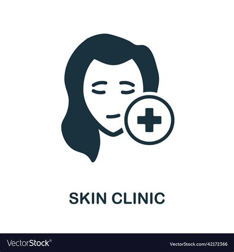 Skin Clinic Icon Simple Element From Care Vector Image