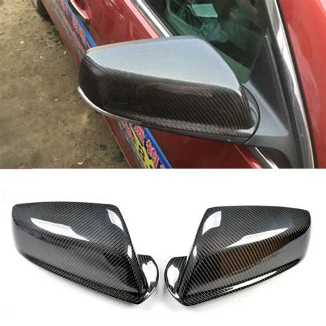 New Carbon Fiber Car Side Door View Mirrors Replacment Cover For Chevrolet Malibu 2012 2015 In