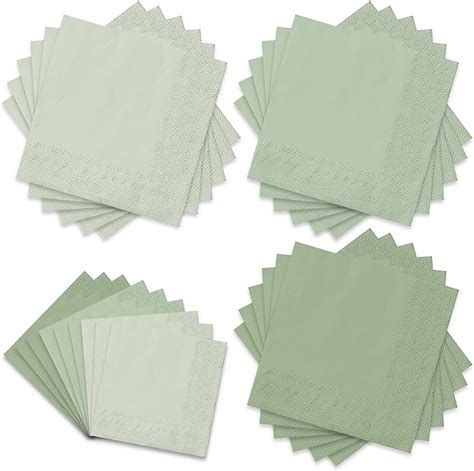 Amazon Whaline Pack Sage Green Napkins X Inch Colors