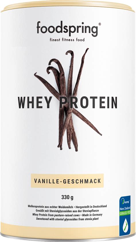 Foodspring Whey Proteinpulver Vanille Geschmack 330 G Dauerhaft