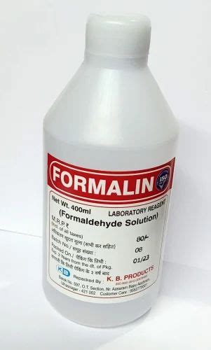 Ml Formalin Liquid Solution For Surface Disinfectant Lab Grade At