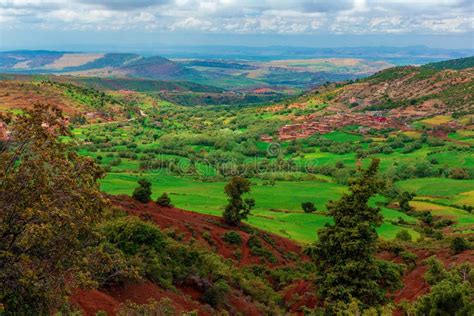 Landscape and Scenery during Road Trip from Marrakech To Atlas Mountains, Morocco Stock Image ...