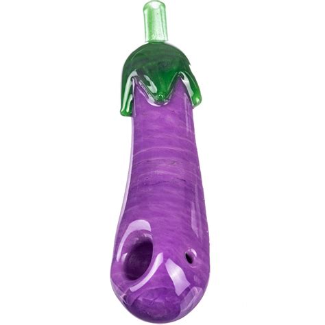 Empire Glassworks Eggplant Emoji Glass Hand Pipe Kings Pipes