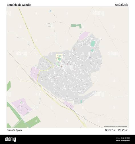 Map of guadix spain Cut Out Stock Images & Pictures - Alamy