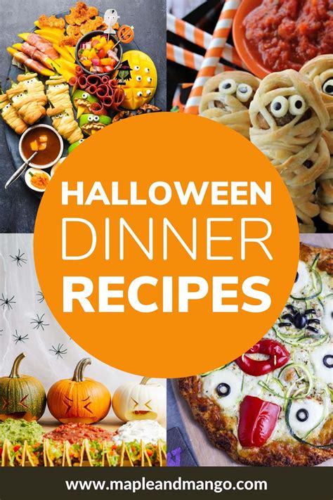 Halloween Dinner Ideas Fun Spooky Main Dish Recipes Maple Mango