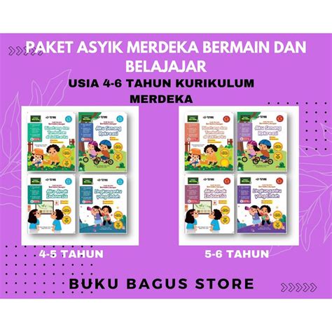 Jual PAKET ASYIK MERDEKA BERMAIN BELAJAR USIA 4 5 THN 5 6TH