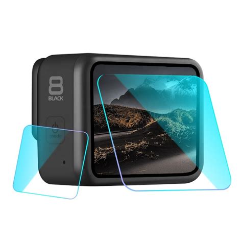 Film Vidrio Templado Protector Para Gopro Hero 8 Black Pantalla Lente