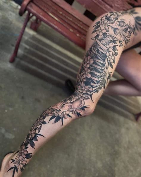 Full Leg Tattoo Full Leg Tattoos Body Tattoos Thigh Tattoos Women