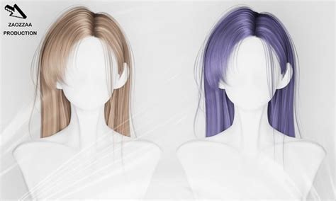 Zao Fifty Seven Hair Zao In Sims Hair Sims Body Mods Mod Hair